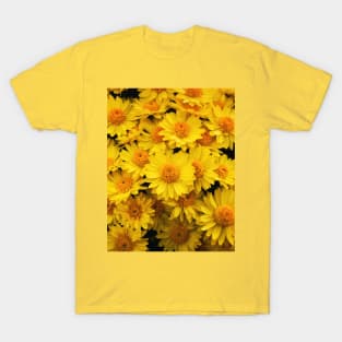 yellow chrysanthemums pattern T-Shirt